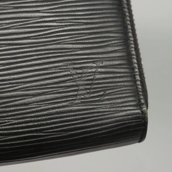 LOUIS VUITTON Epi Zippy Organizer Long Wallet Black M63852 LV Auth - Picture 3 of 16
